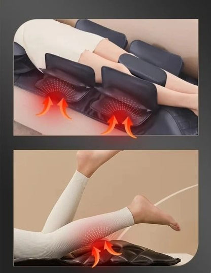 Full Body Heated Vibration Massage Mat with Airbag Traction and Remote Control