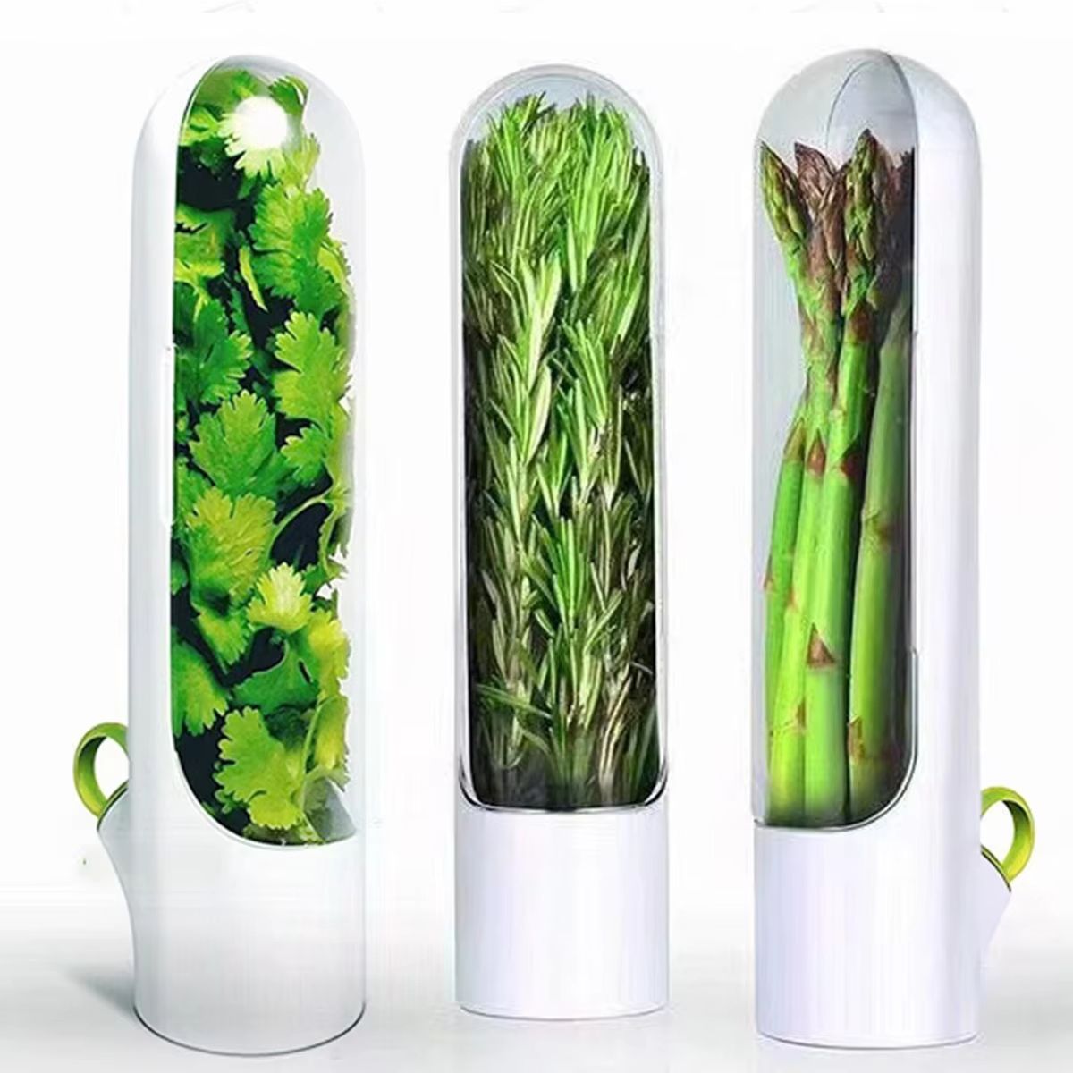Fresh-Keeping Herb Saver Container – Durable Kitchen Storage for Leafy Greens