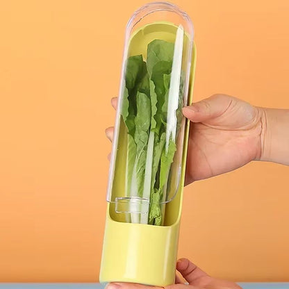 Fresh-Keeping Herb Saver Container – Durable Kitchen Storage for Leafy Greens