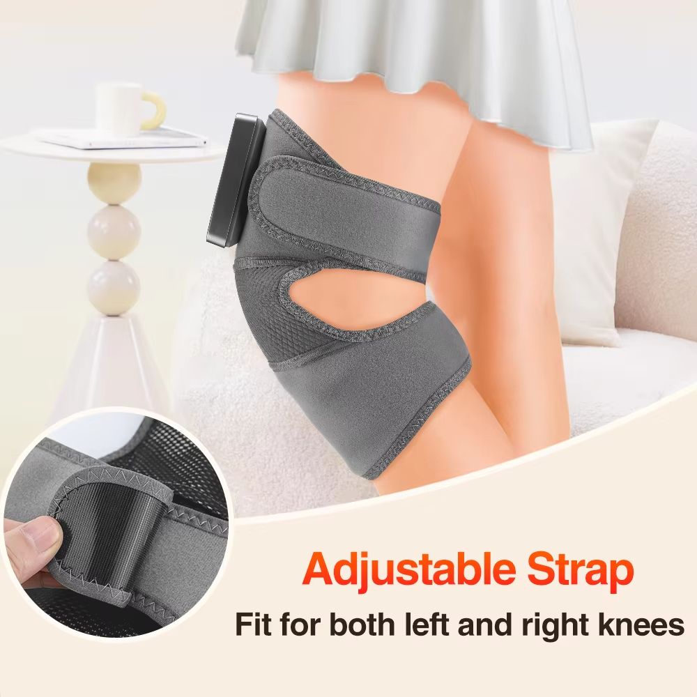 Electric Knee Massager with Heat & Vibration – Joint Pain Relief and Muscle Relaxation Pad