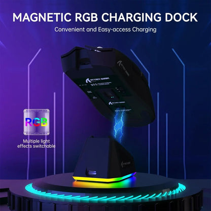 X11 Wireless Gaming Mouse with RGB Dock & 22K DPI Precisionc