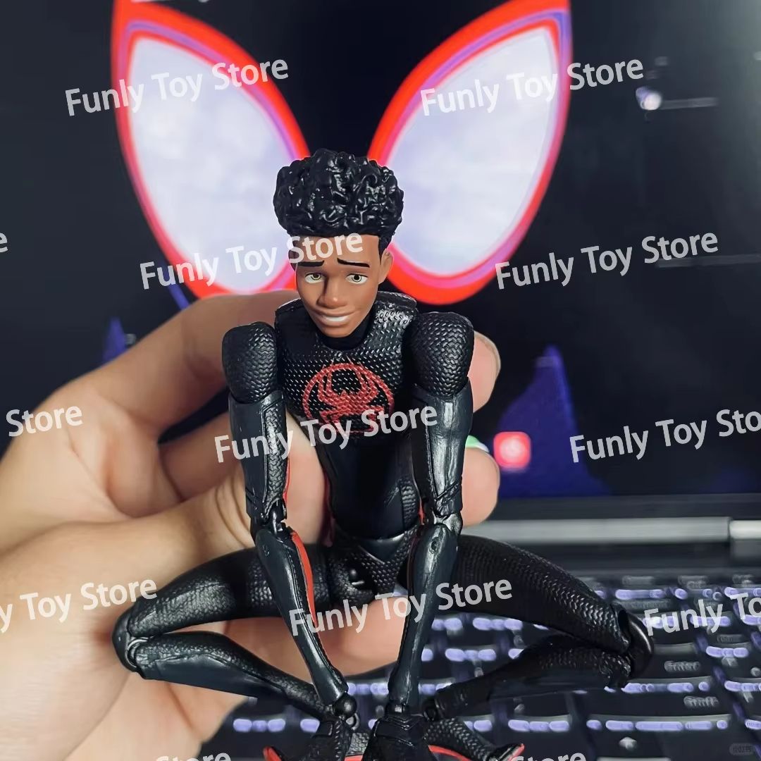 Miles Morales Spider-Man Action Figure – Across the Spider-Verse Collectible Anime Figurine Toy
