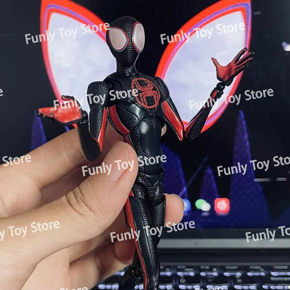 Miles Morales Spider-Man Action Figure – Across the Spider-Verse Collectible Anime Figurine Toy