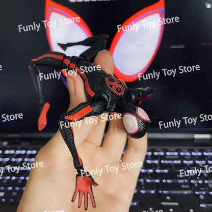 Miles Morales Spider-Man Action Figure – Across the Spider-Verse Collectible Anime Figurine Toy