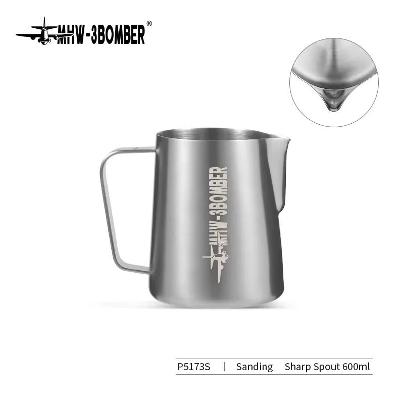 MHW 3Bomber Stainless Steel Milk Frothing Pitcher for Latte Art & Espresso