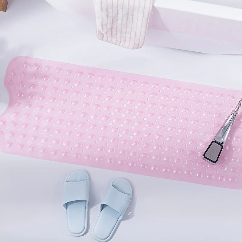 Non Slip Shower Mat with Drain Holes and Suction Cups