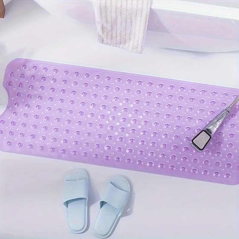 Non Slip Shower Mat with Drain Holes and Suction Cups