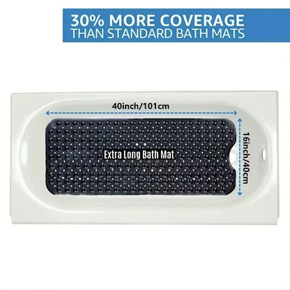 Non Slip Shower Mat with Drain Holes and Suction Cups