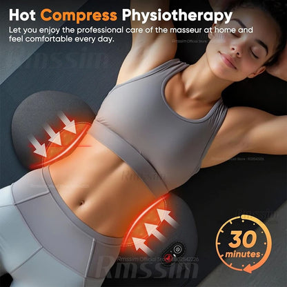 Electric Lumbar Support Pillow with Heat and Vibration Therapy