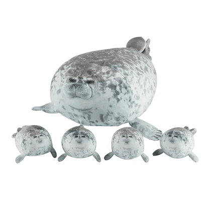 Mother and Son Seal Plush Toy Set 40 cm 5Piece Plush Seal Family