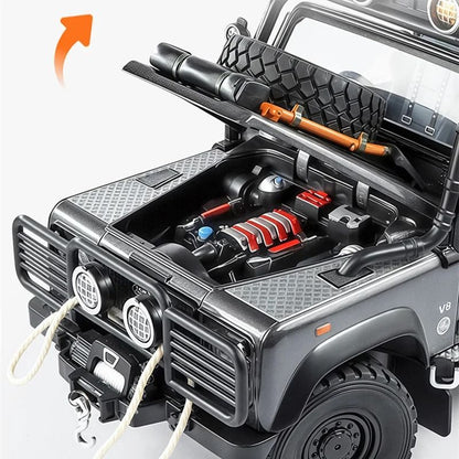 1 24 Land Rover Defender 110 Tomb LE Alloy Car Model with Sound and Light
