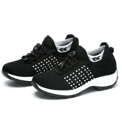 Women Sock Sneakers Fashion Walking Trainers Breathable Platform Loafers