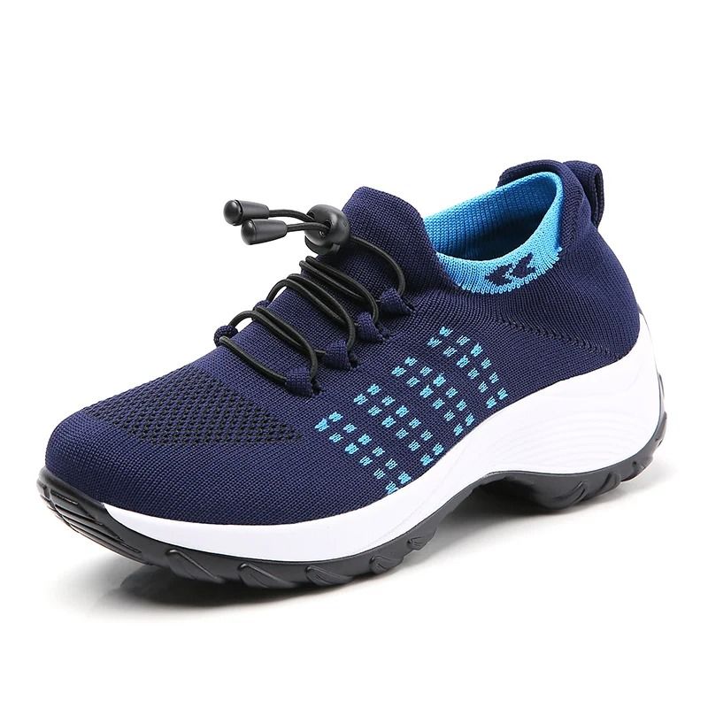 Women Sock Sneakers Fashion Walking Trainers Breathable Platform Loafers