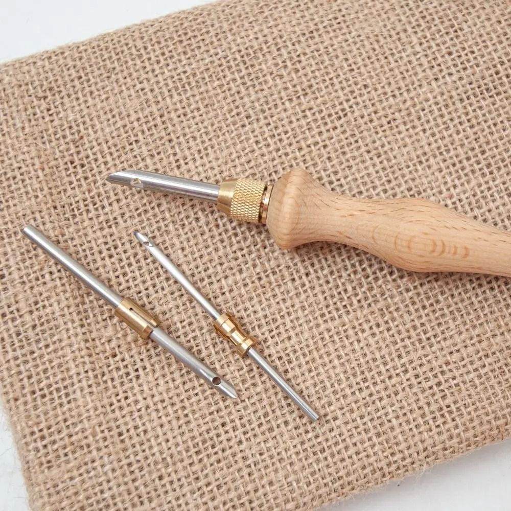 Adjustable Knitting Embroidery Pen Kit with Punch Needle Weaving Tools for DIY Sewing and Craft Projects