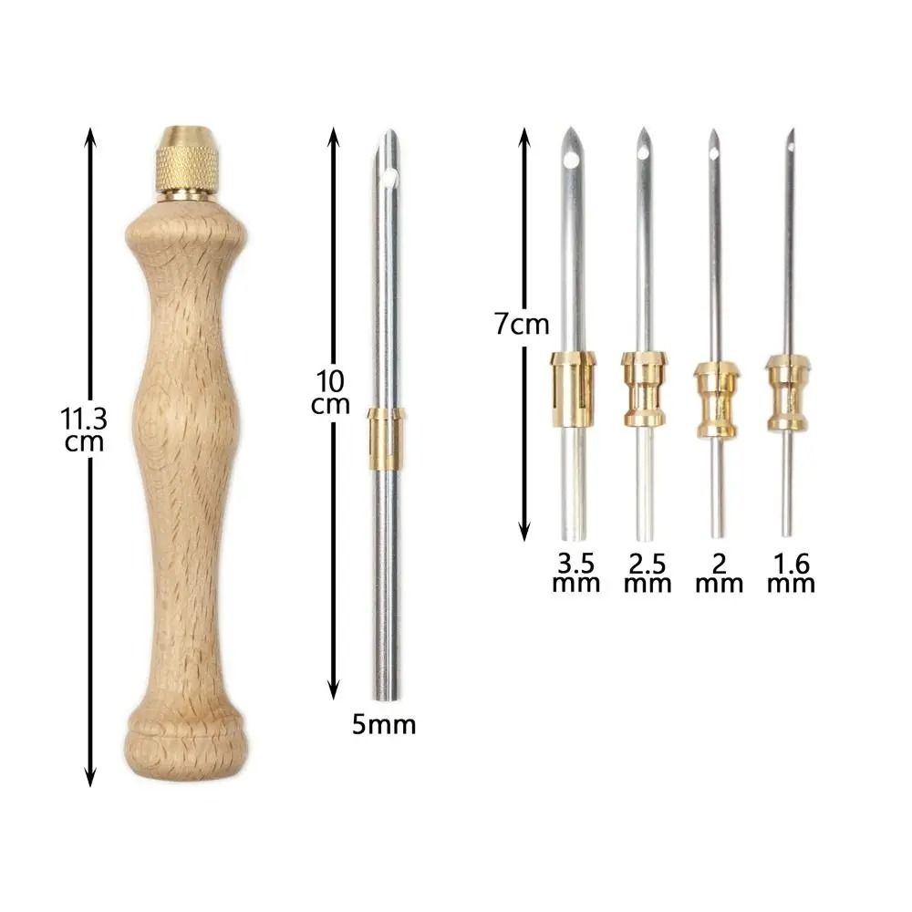 Adjustable Knitting Embroidery Pen Kit with Punch Needle Weaving Tools for DIY Sewing and Craft Projects