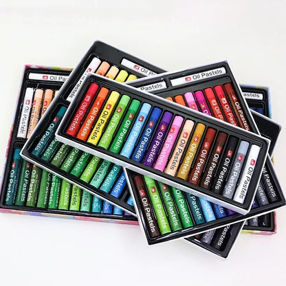Professional Super Soft Oil Pastels Vibrant Colors Set, Ideal for Art, Craft, Drawing, Sketching with Smooth Blending