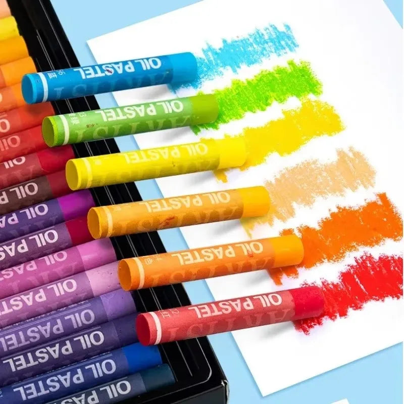 Professional Color Oil Pastel Set, Soft Painting Crayons for Artists, Beginners & Students Drawing Graffiti Art School