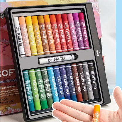 Professional Color Oil Pastel Set, Soft Painting Crayons for Artists, Beginners & Students Drawing Graffiti Art School