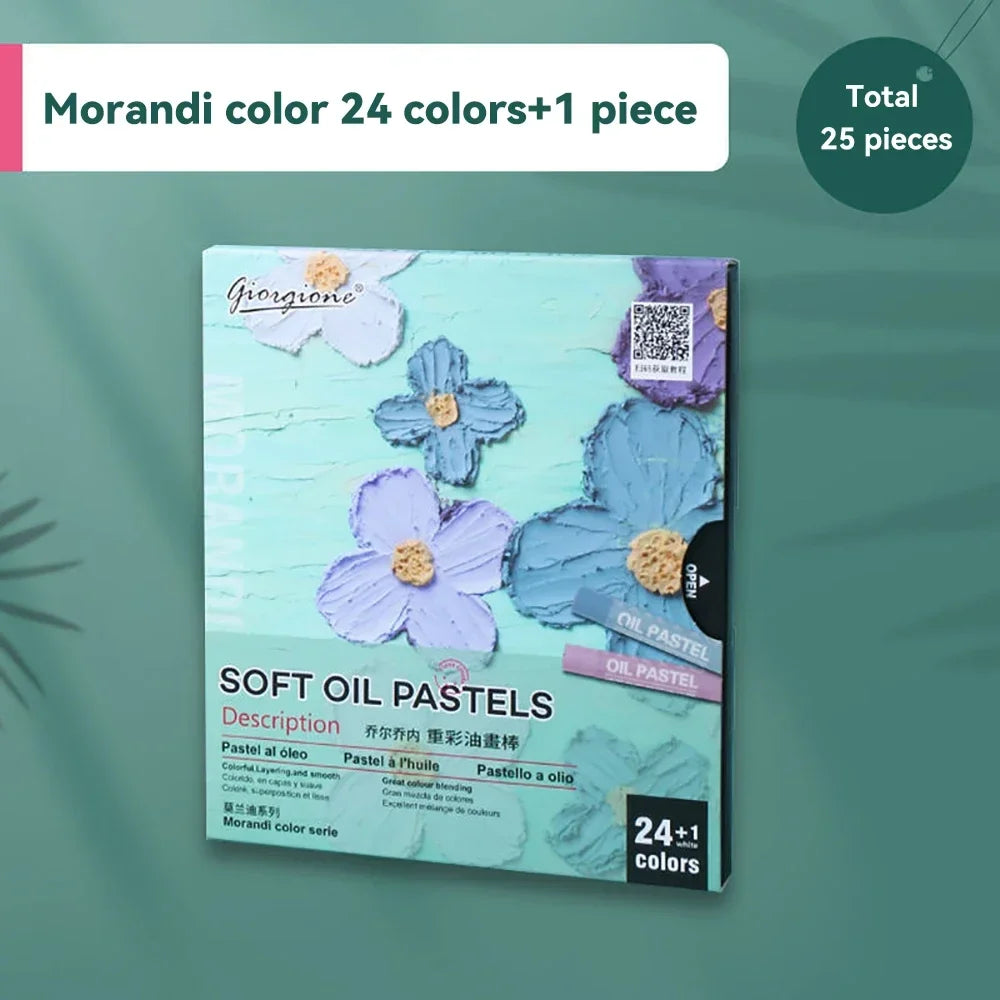 Professional Color Oil Pastel Set, Soft Painting Crayons for Artists, Beginners & Students Drawing Graffiti Art School