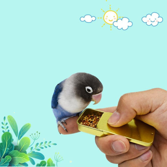 Bird Training Food Jar, Parrot Handheld Feeder Cup, Interactive Educational Toy for Taming and Foraging