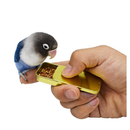 Bird Training Food Jar, Parrot Handheld Feeder Cup, Interactive Educational Toy for Taming and Foraging