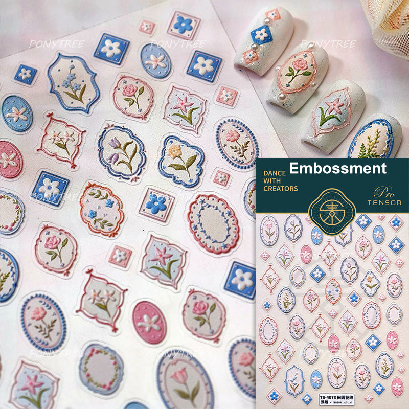 Colourful Frangipani, Bright Lily Flowers Nail Art Stickers, Gradual Petal Vivid Dew Delicate Romantic Manicure Decals