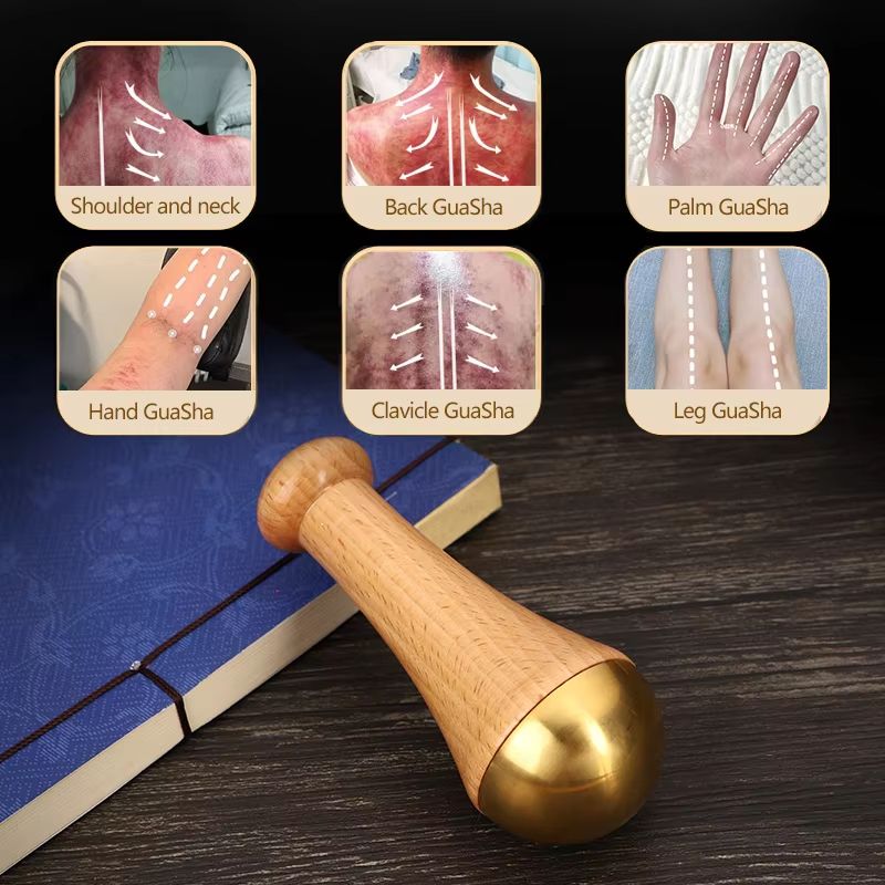 Guasha Facial Massager Tool – Kansa Wand for Natural Skin Rejuvenation & Relaxation