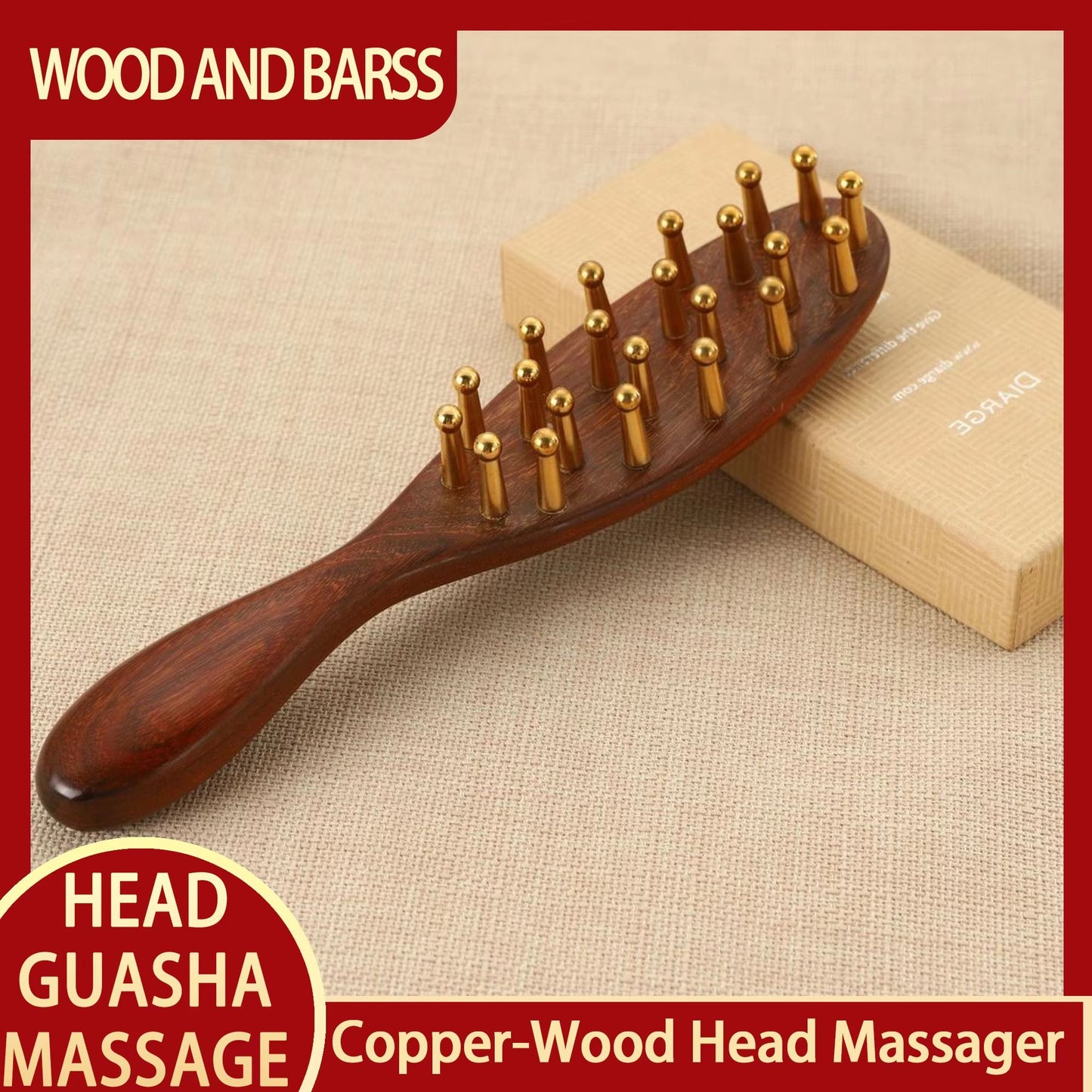 Guasha Facial Massager Tool – Kansa Wand for Natural Skin Rejuvenation & Relaxation
