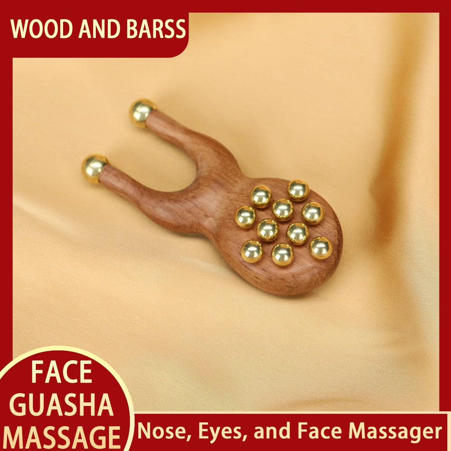 Guasha Facial Massager Tool – Kansa Wand for Natural Skin Rejuvenation & Relaxation