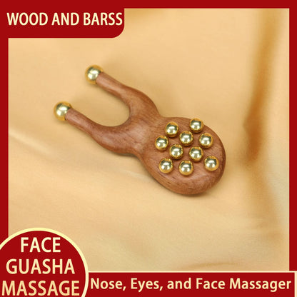 Guasha Facial Massager Tool – Kansa Wand for Natural Skin Rejuvenation & Relaxation