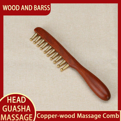 Guasha Facial Massager Tool – Kansa Wand for Natural Skin Rejuvenation & Relaxation