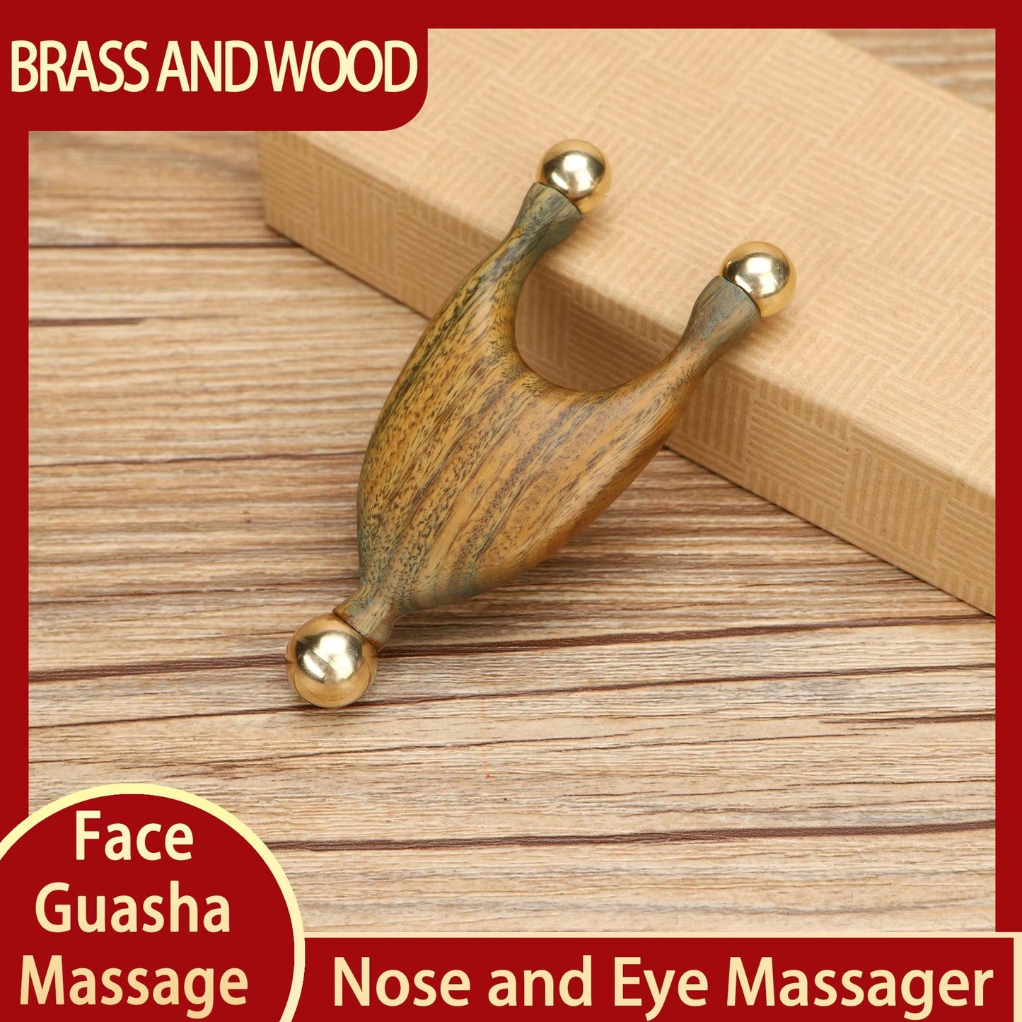 Guasha Facial Massager Tool – Kansa Wand for Natural Skin Rejuvenation & Relaxation