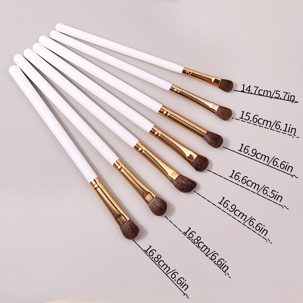 7Pcs Eye Shadow Makeup Brushes Set Soft Blending Cosmetic Brushes Kit for Flawless Eye Looks