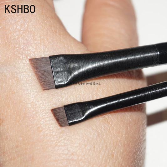 2-Piece Angled Eyebrow Brush Set for Precise Brows and Clean Eyeliner