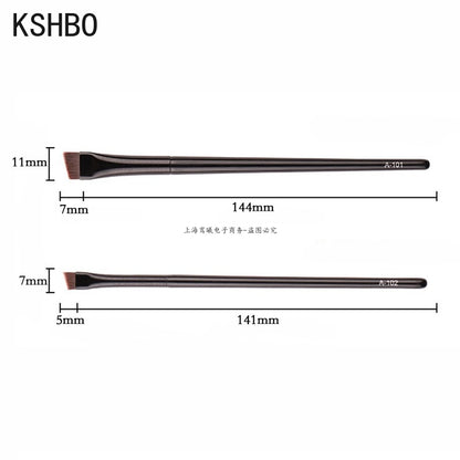 2-Piece Angled Eyebrow Brush Set for Precise Brows and Clean Eyeliner