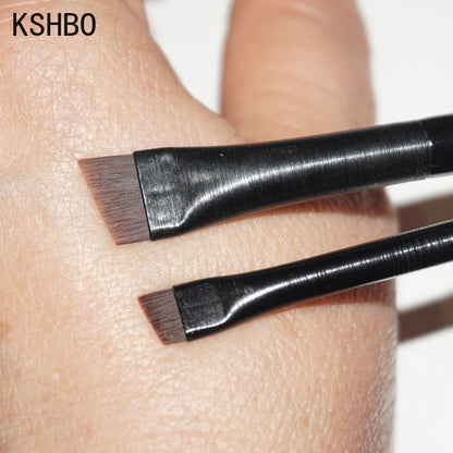 2-Piece Angled Eyebrow Brush Set for Precise Brows and Clean Eyeliner