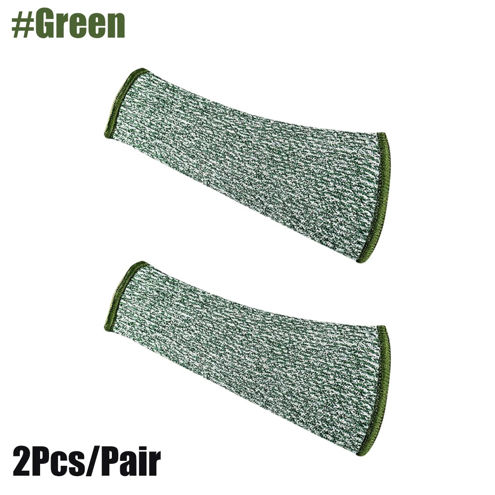1 Pair Level 5 Cut Burn Resistant Sleeves, Thin Skin Bruising Working Arm Guards, Forearm Arm Protection