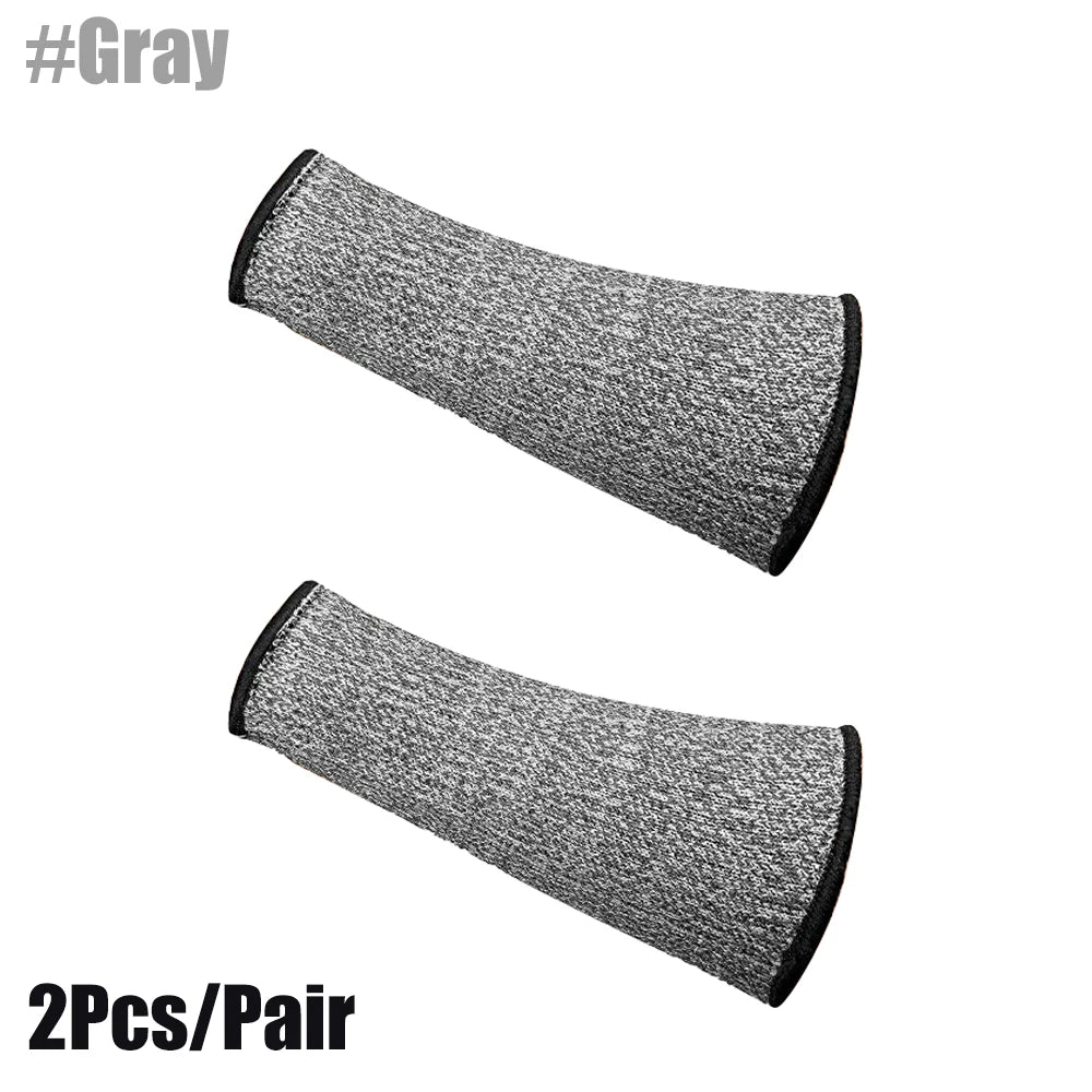 1 Pair Level 5 Cut Burn Resistant Sleeves, Thin Skin Bruising Working Arm Guards, Forearm Arm Protection