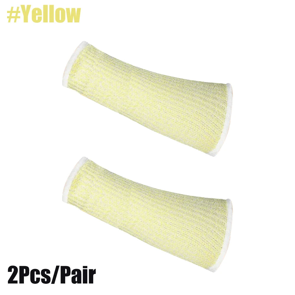 1 Pair Level 5 Cut Burn Resistant Sleeves, Thin Skin Bruising Working Arm Guards, Forearm Arm Protection