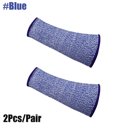 1 Pair Level 5 Cut Burn Resistant Sleeves, Thin Skin Bruising Working Arm Guards, Forearm Arm Protection