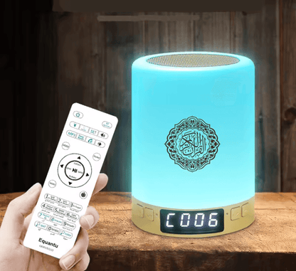 Portable Quran Bluetooth Speaker & Azan Night Light Lamp for Muslim Homes