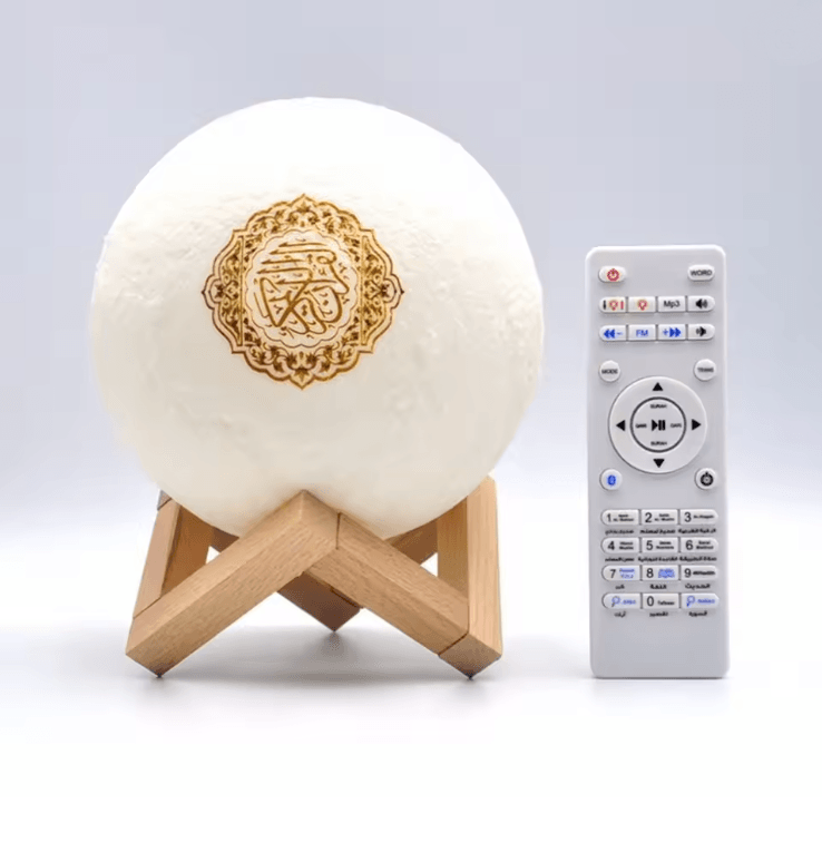 Portable Quran Bluetooth Speaker & Azan Night Light Lamp for Muslim Homes