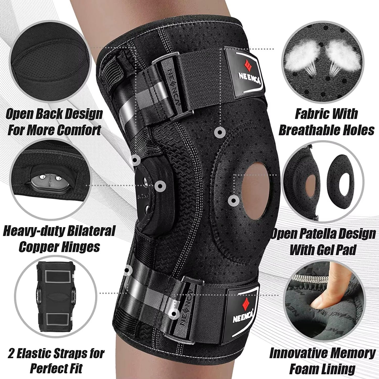 Hinged Knee Brace – Stabilizing Support for ACL, Meniscus Tear, Arthritis & Joint Pain Relief