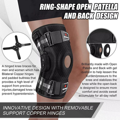 Hinged Knee Brace – Stabilizing Support for ACL, Meniscus Tear, Arthritis & Joint Pain Relief