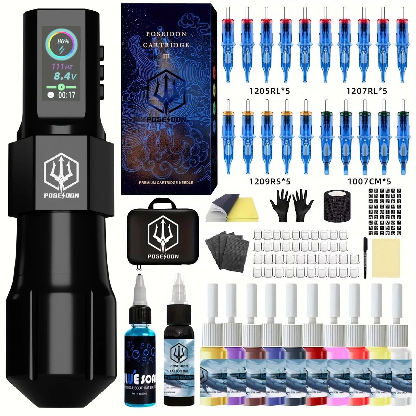 Wireless Tattoo Pen Kit Professional Machine for Permanent Makeup and Body Art