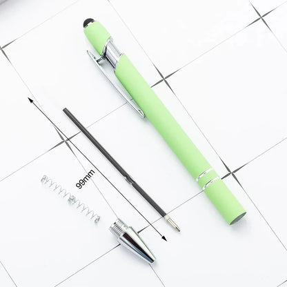 Wholesale Metal Ballpoint Pens with Touch Screen Tip, Office, School, Promotional Advertising Pen with Custom Logo