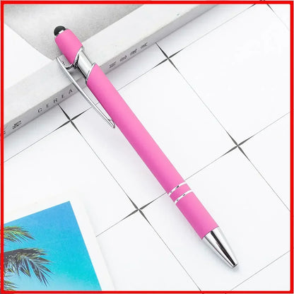 Wholesale Metal Ballpoint Pens with Touch Screen Tip, Office, School, Promotional Advertising Pen with Custom Logo