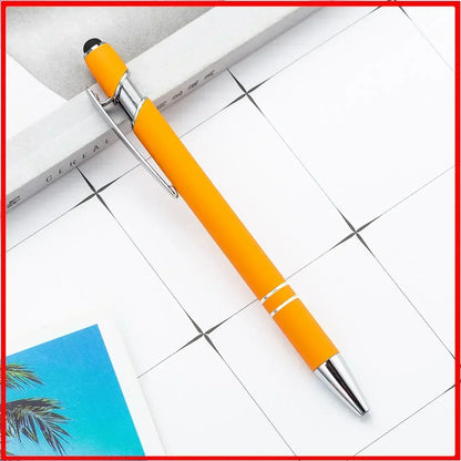 Wholesale Metal Ballpoint Pens with Touch Screen Tip, Office, School, Promotional Advertising Pen with Custom Logo