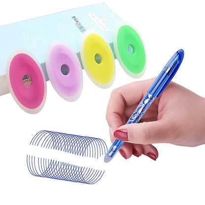 Erasable Gel Pens with Refills & Eraser, Magic Ink in Black Blue Red Green Smooth Writing Stationery for School Office