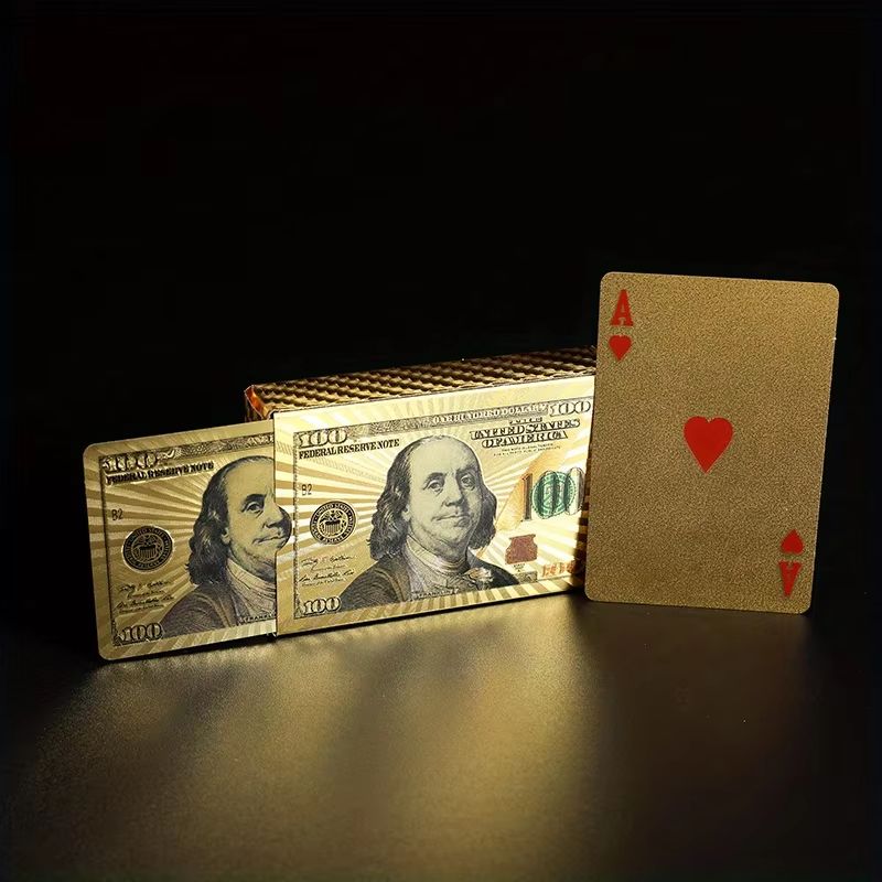 Luxury Waterproof Playing Cards – Sleek Black Poker Deck for Magic, Parties & Game Nights